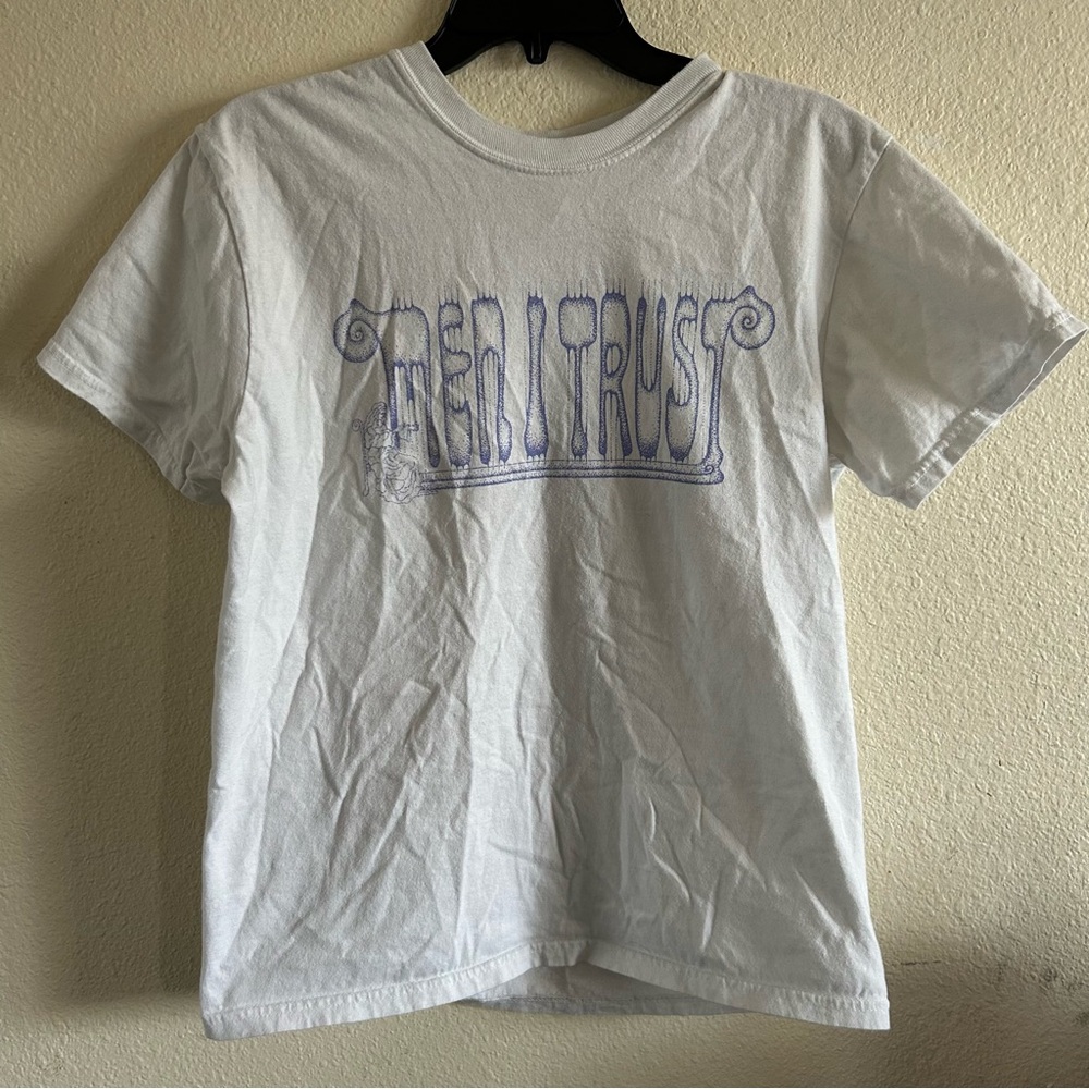 Men I trust Band Tee Harp, white tshirt in Unisex Medium 100% cotton